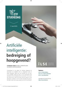 ETF studiedag @ Artificiële intelligentie: bedreiging of hoopgevend ?